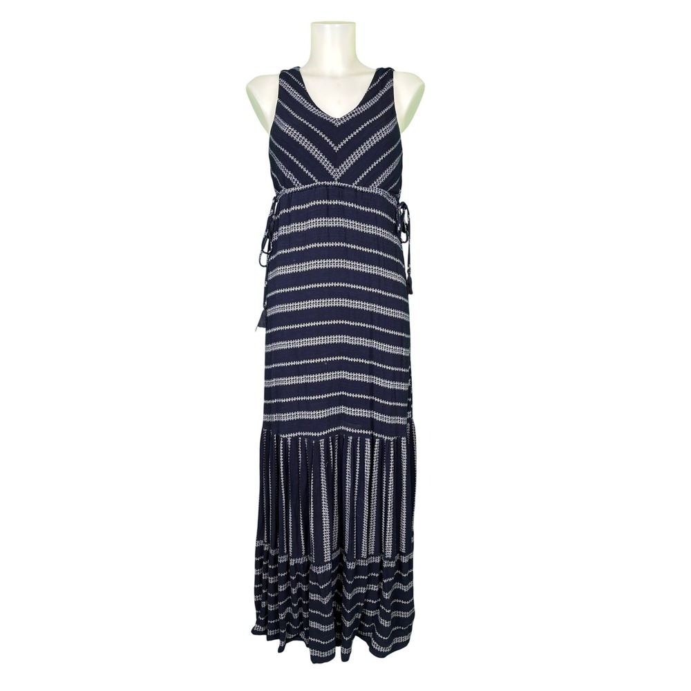 Davi & Dani - Navy Casual Boho Summer Maxi Dress M